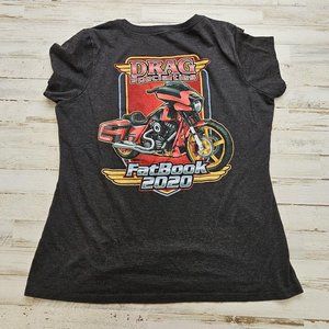2020 Drag Specialties Women's V-Neck T-Shirt - Size LG/XL
